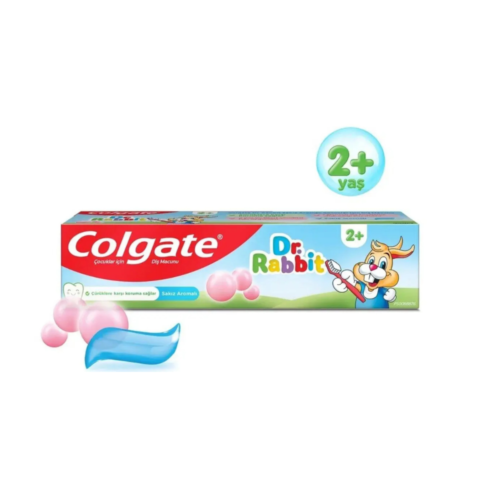 Colgate Dr. Rabbit Sakız Aromalı 2+ Yaş Diş Macunu 50 ml