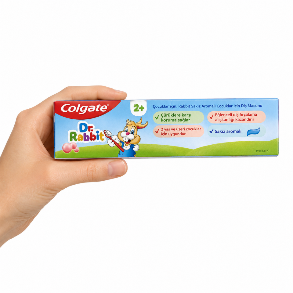 Colgate Dr. Rabbit Sakız Aromalı 2+ Yaş Diş Macunu 50 ml