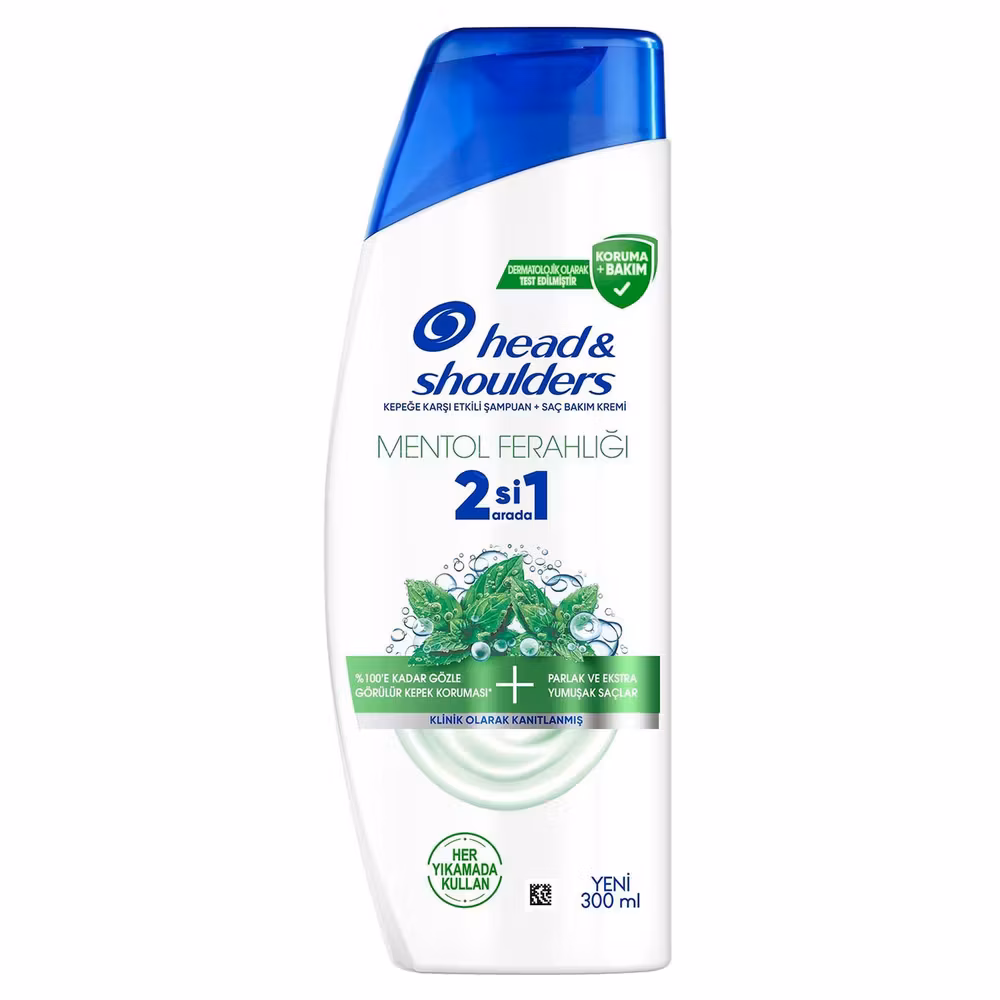 Head & Shoulders 2'si 1 Arada Mentol Ferahlığı Şampuan 300 ml
