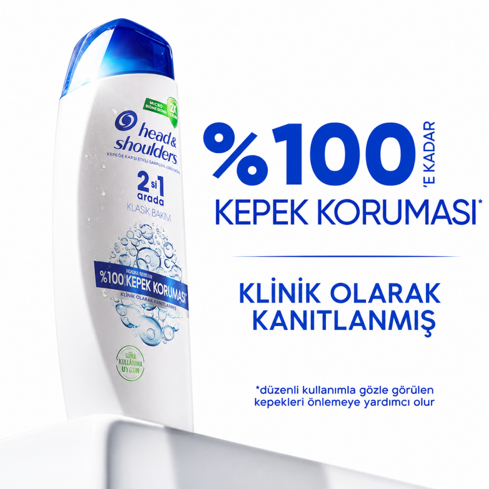 Head & Shoulders 2'si 1 Arada Klasik Bakım Şampuan (330 ml)
