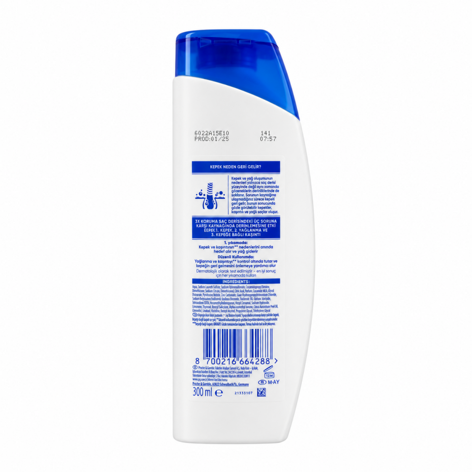 Head & Shoulders İpeksi Yumuşaklık 2'si 1 Arada Kepek Karşıtı Şampuan 300ml