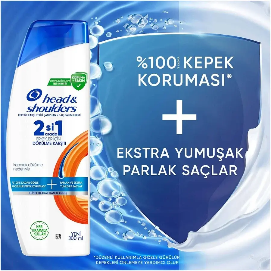 Head & Shoulders Şampuan Erkek Saç Dökülme Karşıtı 2in1 300 ml