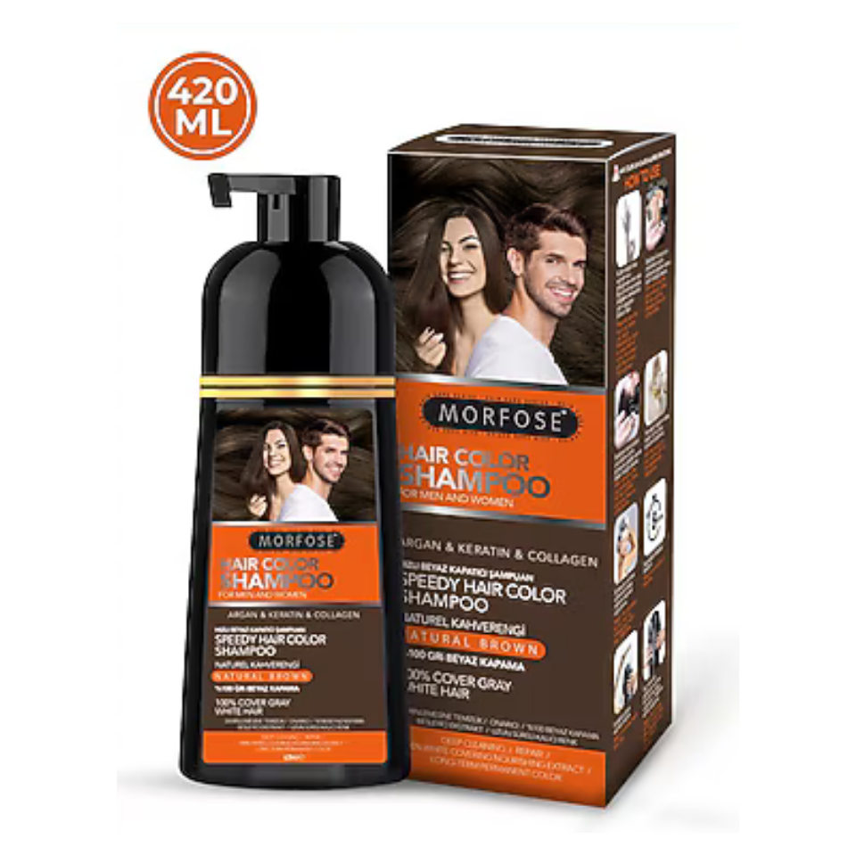 Morfose Hızlı Beyaz Kapatıcı Kahverengi Şampuan 420 ml