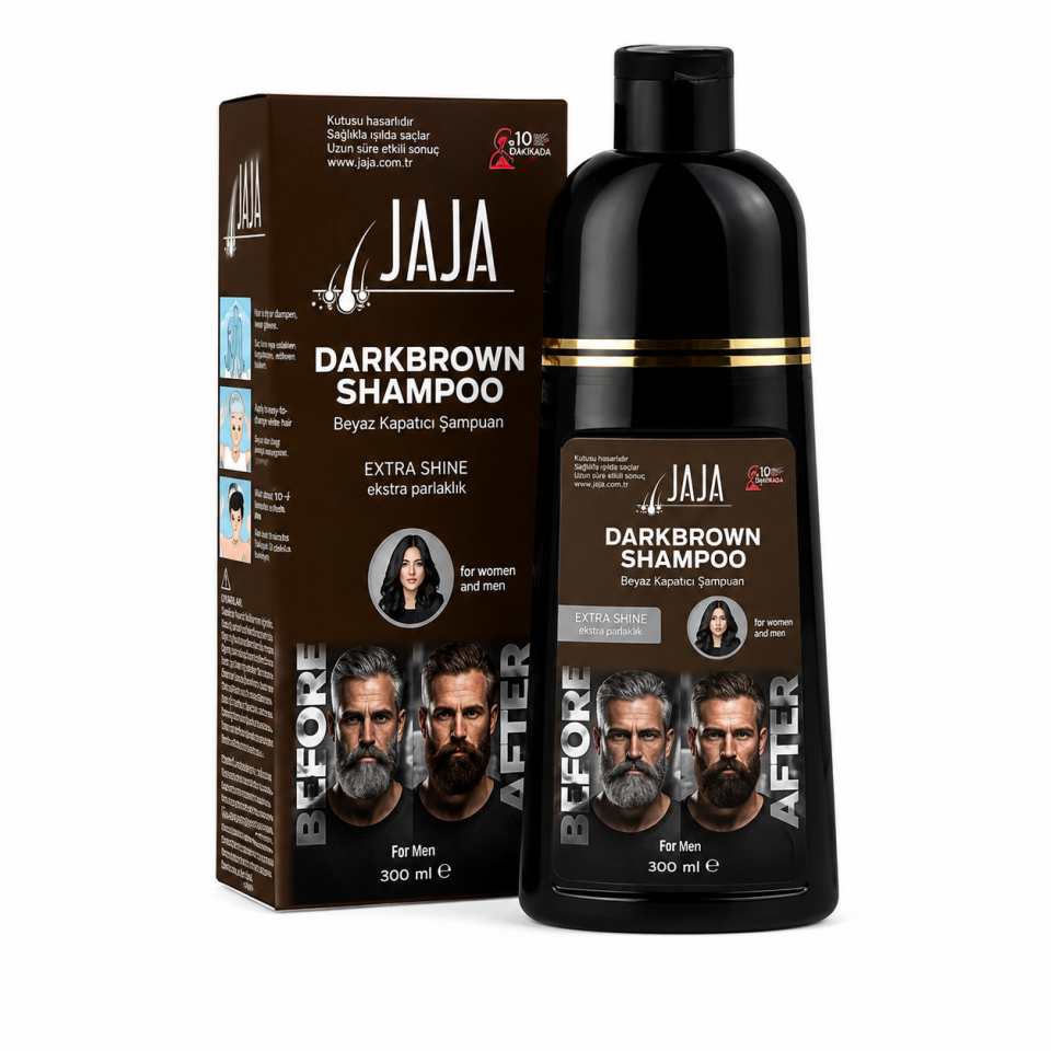JAJA Koyu Kahverengi Beyaz Kapatıcı Şampuan 300 Ml