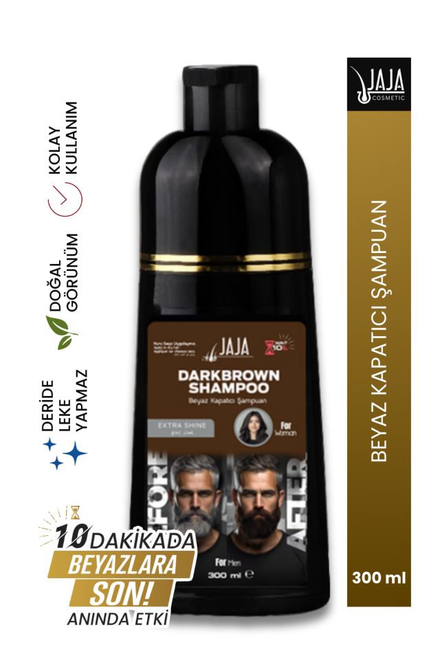 JAJA Koyu Kahverengi Beyaz Kapatıcı Şampuan 300 Ml