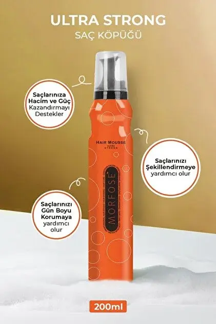 Morfose Ultra Strong Saç Köpüğü 200 ml