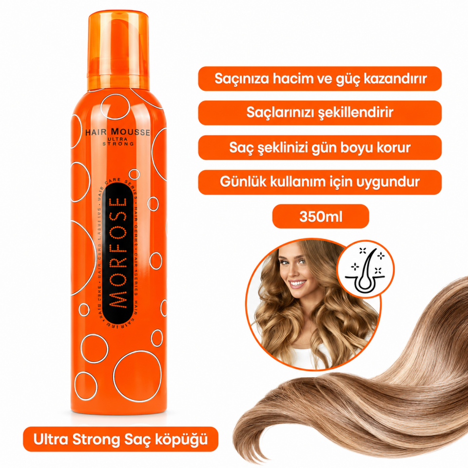 Morfose Ultra Strong Saç Köpüğü 350 ml