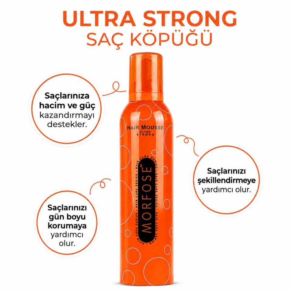 Morfose Ultra Strong Saç Köpüğü 350 ml