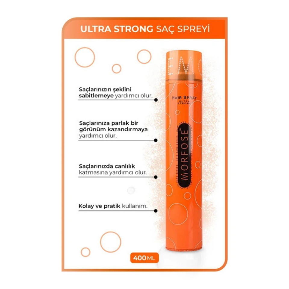 Morfose Ultra Strong Saç Spreyi 400 Ml