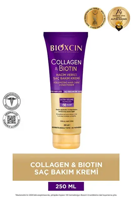 Bıoxcın Collagen & Biotin Ekstra Hacim Saç Kremi 250 ml