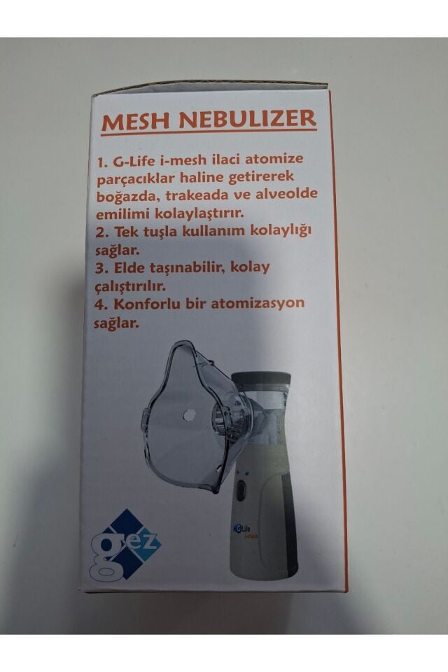G LİFE İ-MESH ŞARJLI SESSİZ TAŞINABİLİR NEBULİZATÖR CİHAZI