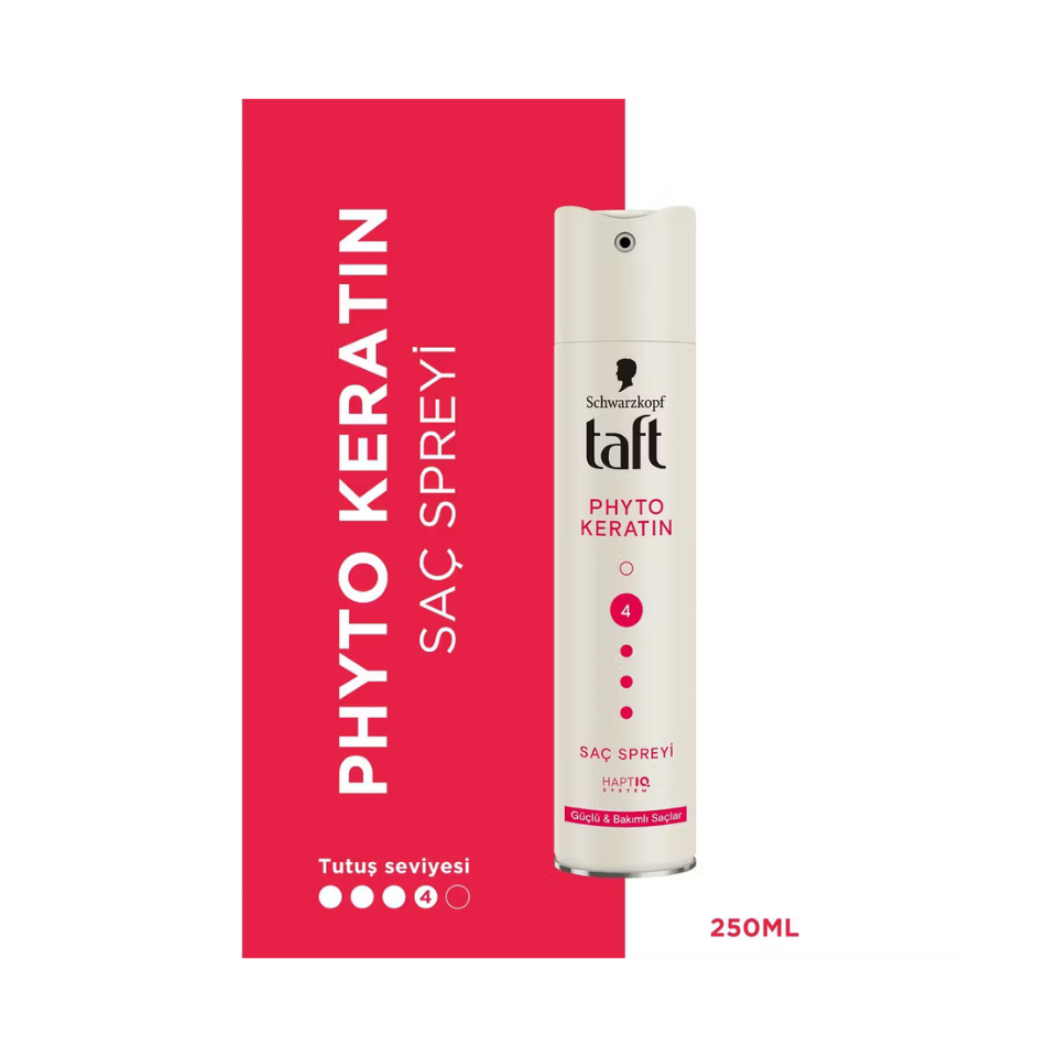 Taft Saç Spreyi Phyto-keratin 4 Güçlü & Bakımlı Saçlar 250 Ml