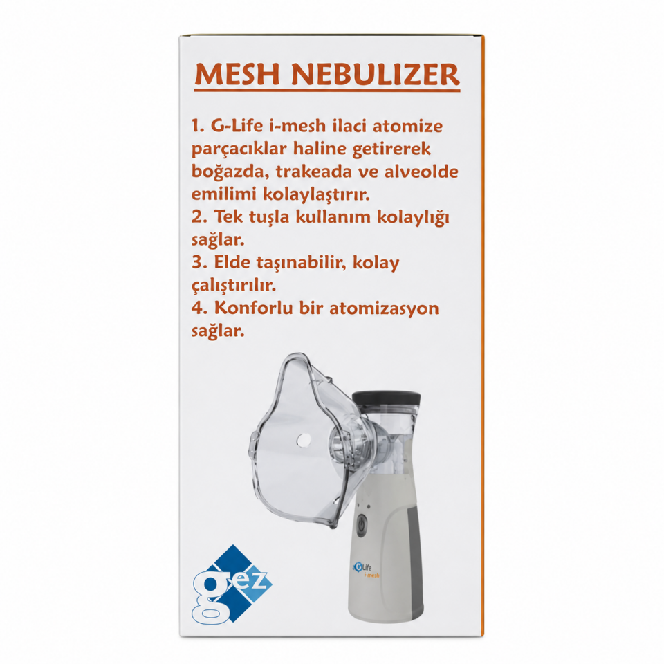 G-life Şarjlı Taşınabilir Mesh Nebulizatör