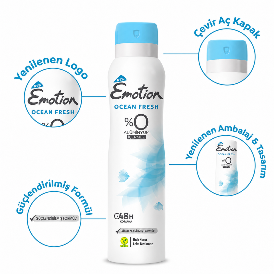 Emotion Deodorant 150 Ml Ocean Fresh