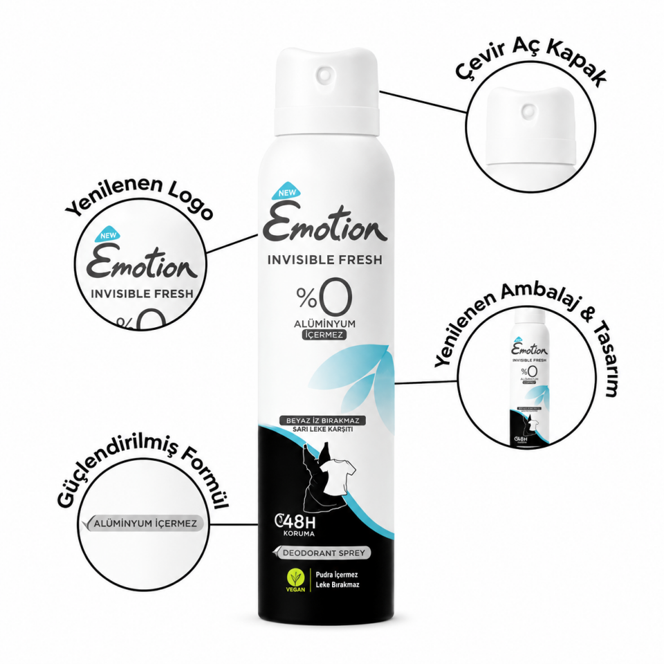 Emotion Invisible Fresh Kadın Deodorant 150 Ml