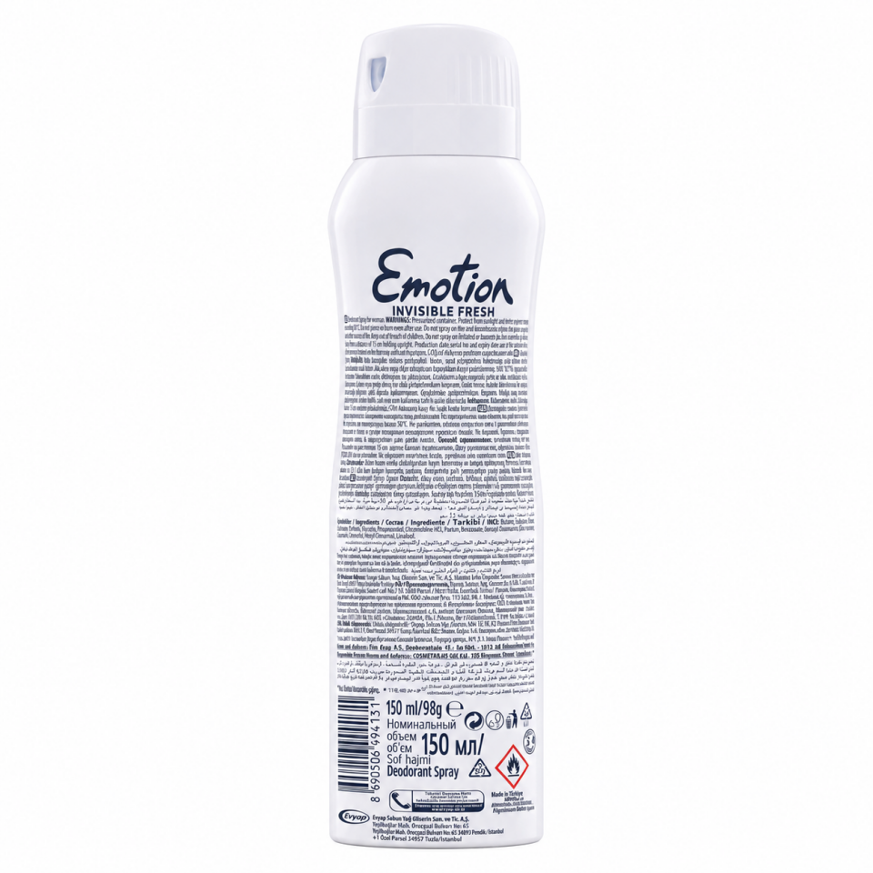 Emotion Invisible Fresh Kadın Deodorant 150 Ml