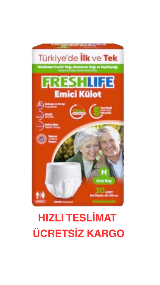 Freshlife Medium Emici Külot 30 Adet Maksimum Emicilik & Maksimum Konfor