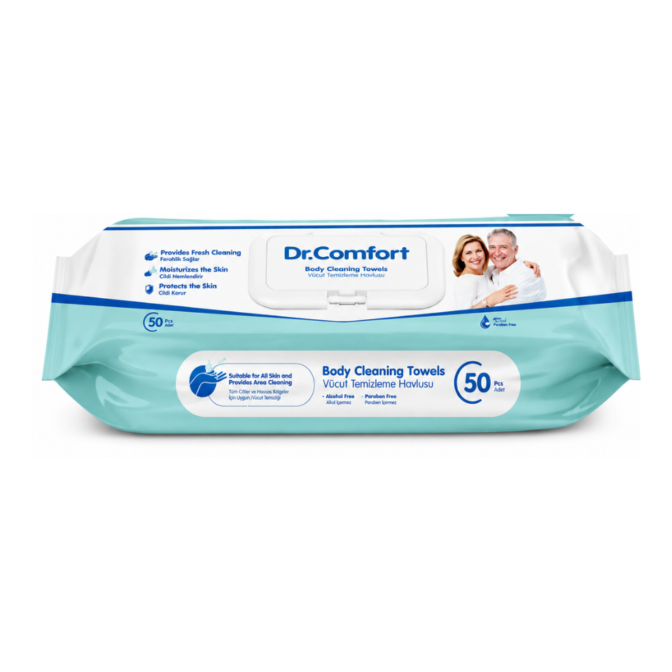 Dr. Comfort Vücut Temizleme Havlusu 50 ADET (50X12)