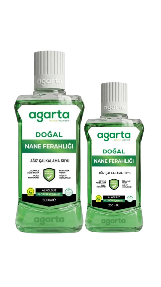 Agarta Doğal Ağız Bakım Suyu Nane Ferahlığı 500 ml + 250 ml