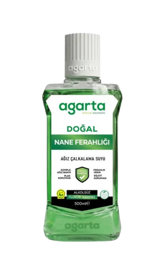 Agarta Doğal Ağız Bakım Suyu Nane Ferahlığı 500 ml + 250 ml