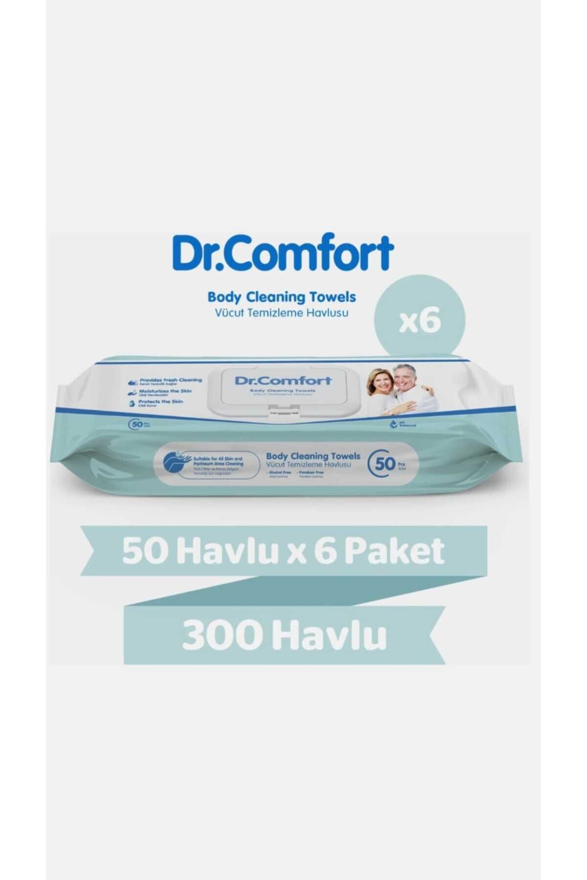 Dr. Comfort Vücut Temizleme Havlusu 50 ADET (6X50)