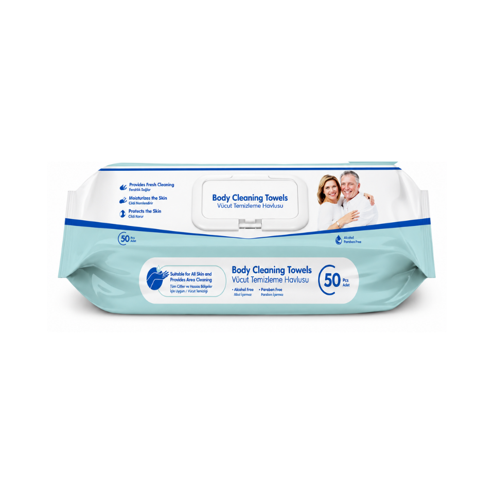 Dr. Comfort Vücut Temizleme Havlusu 50 ADET (6X50)