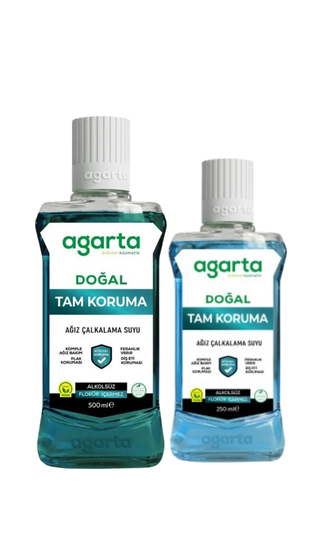 Agarta Doğal Ağız Bakım Suyu Tam Koruma 500 ml + 250 ml