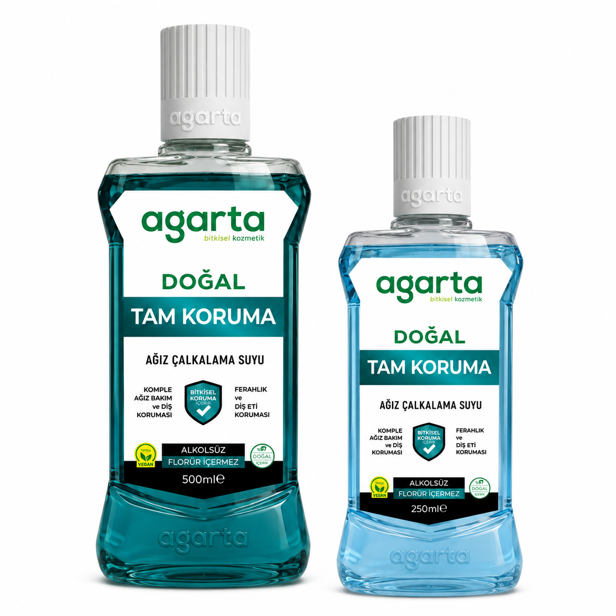Agarta Doğal Ağız Bakım Suyu Tam Koruma 500 ml + 250 ml