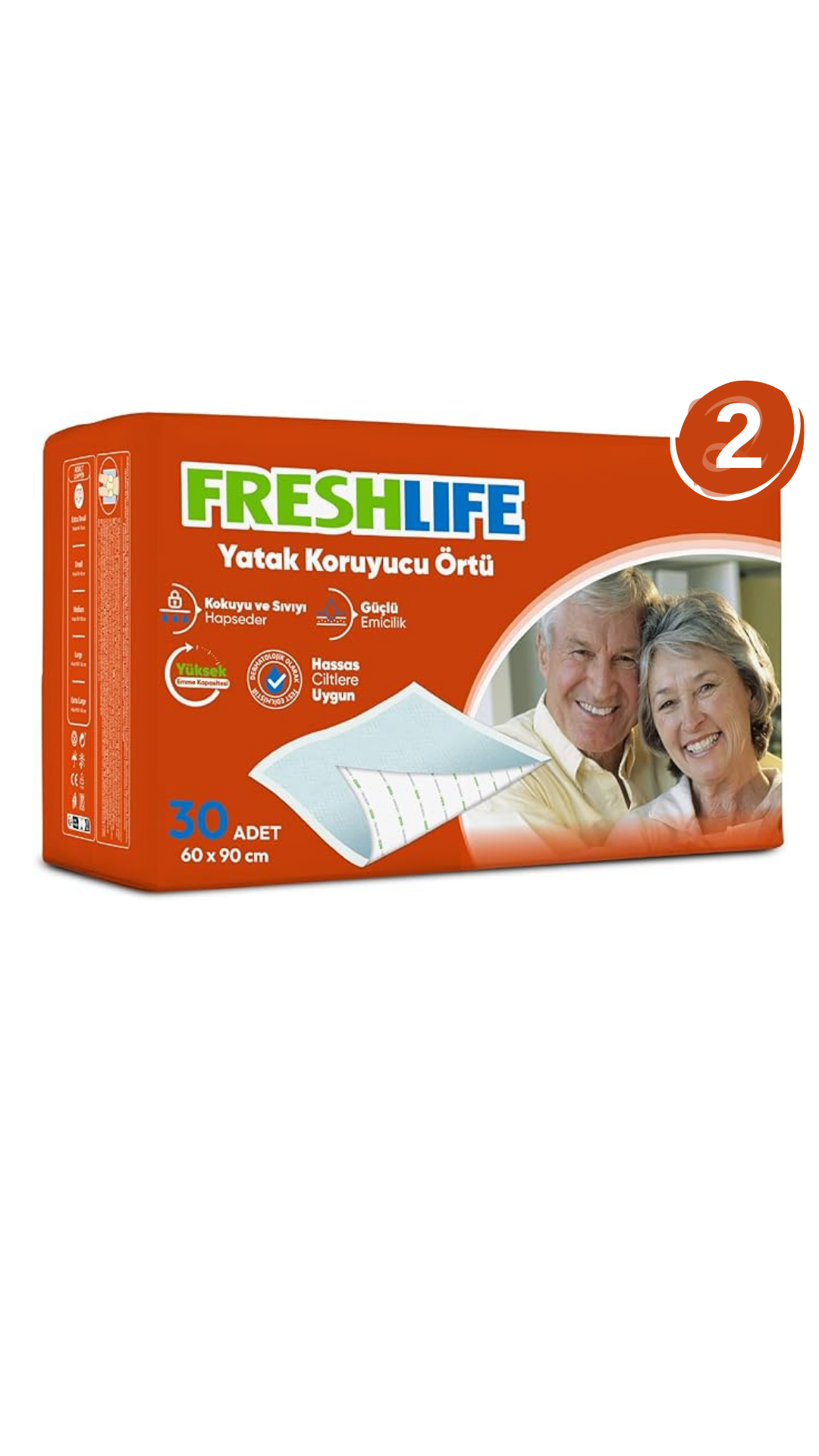 Freshlife Yatak Koruyucu Örtü 60*90cm 30'lu x2 Adet