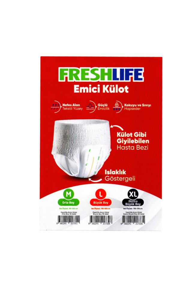 Freshlife Külot Hasta Bezi L Beden 120 ADET
