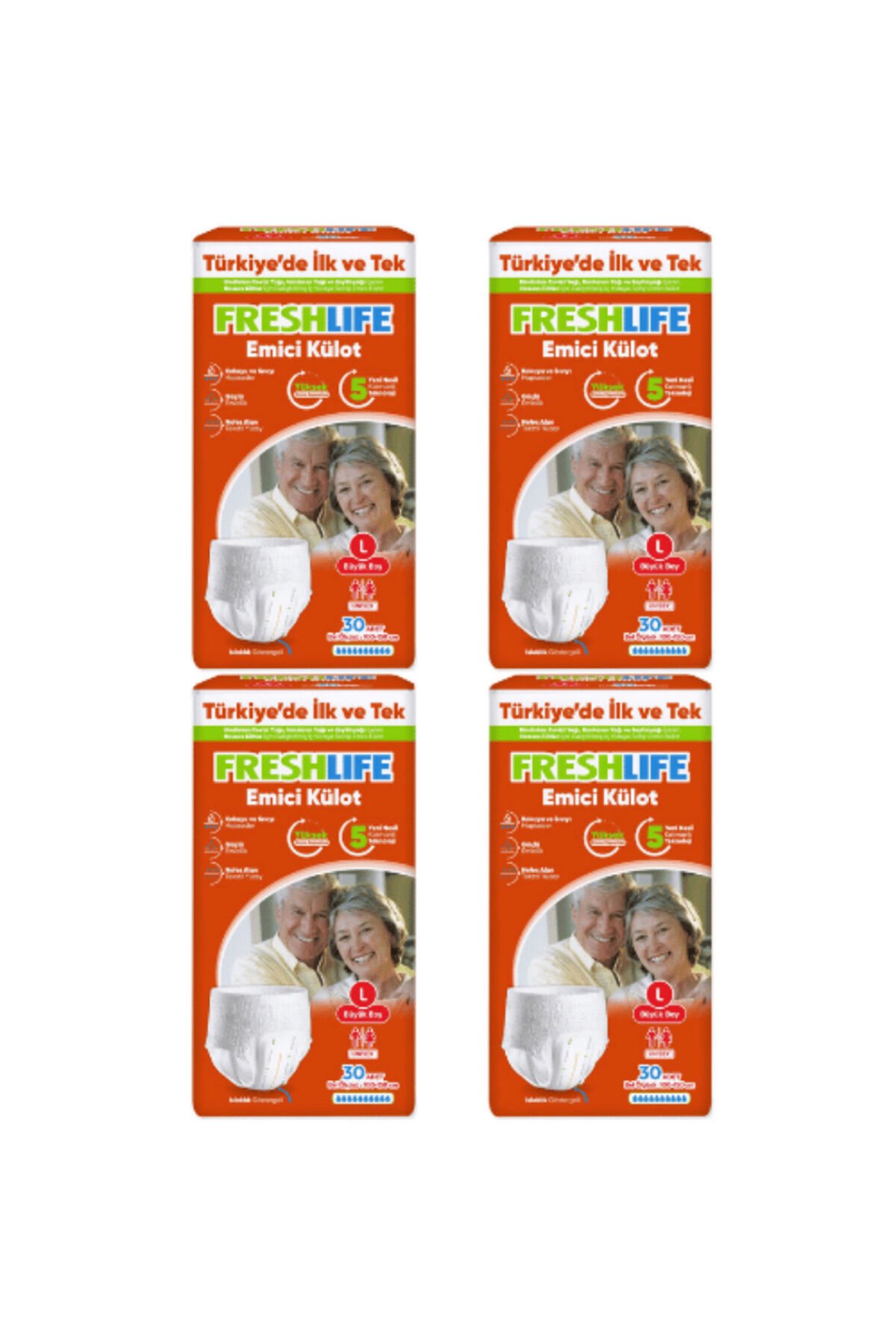 Freshlife L Beden Külot Hasta Bezi 120 ADET