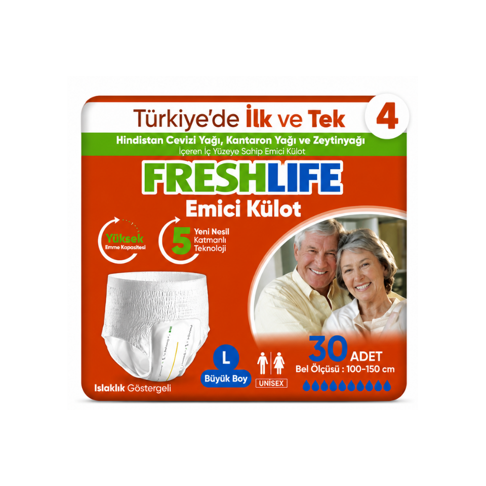 Freshlife Külot Hasta Bezi L Beden 120 ADET