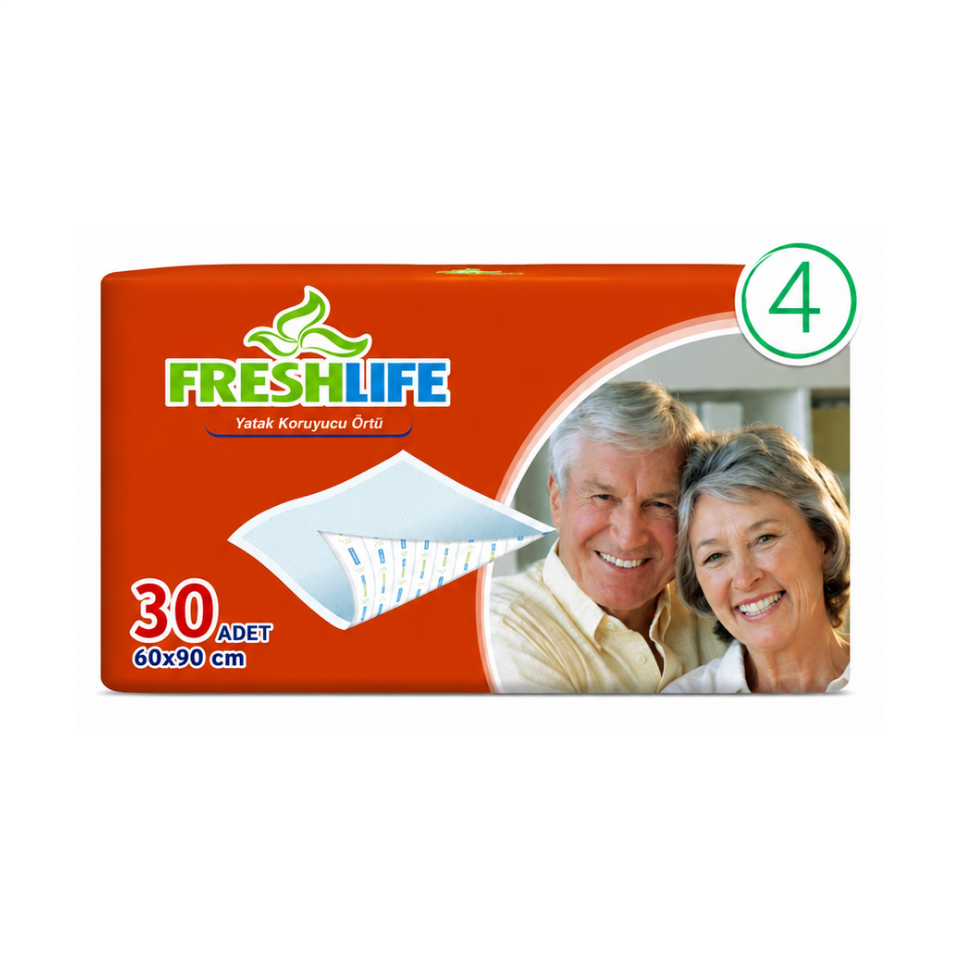 Freshlife 60x90 Yatak Koruyucu 4 Paket 120 Adet