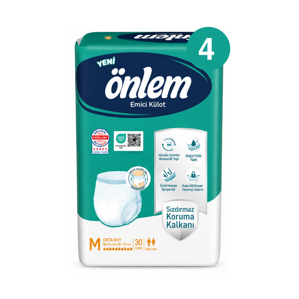 Önlem Emici Külot Hasta Bezi M Beden 120 Adet