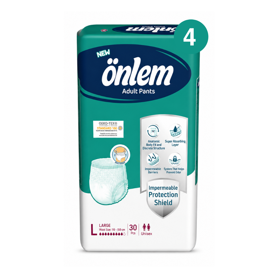 Önlem Emici Külot Hasta Bezi L Beden 120 Adet