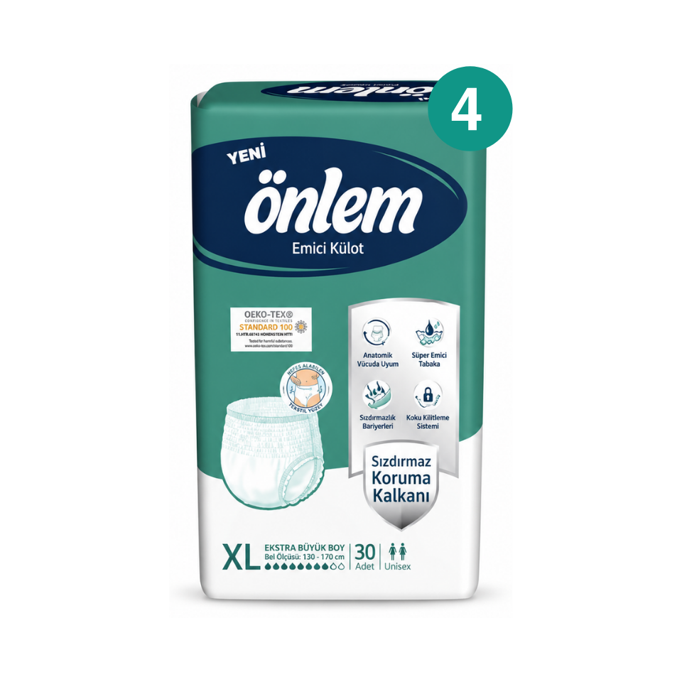 Önlem Emici Külot Hasta Bezi XL Beden 120 Adet