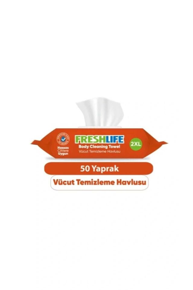 Freshlife Vücut Temizleme Havlusu 50 ADET (12X50)