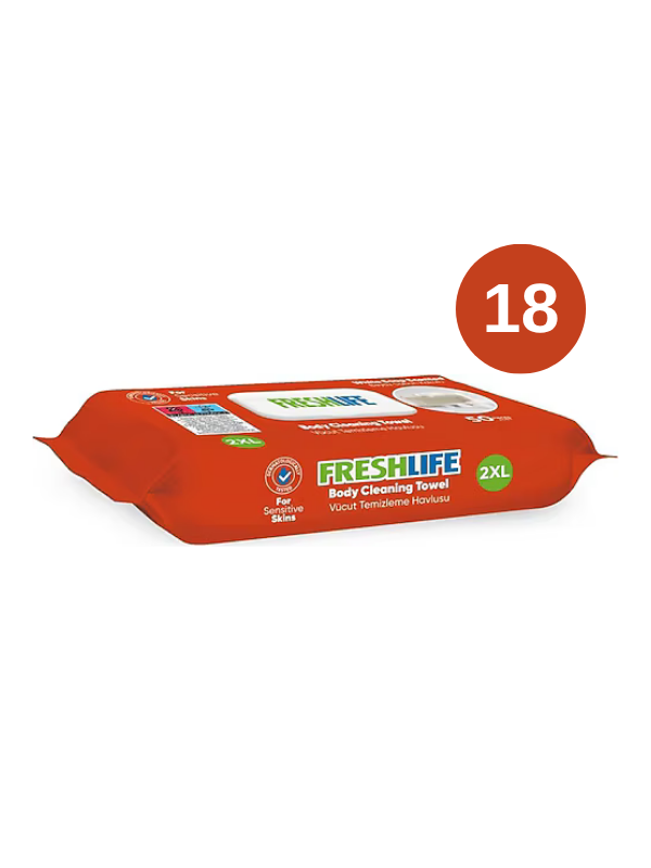 Freshlife Vücut Temizleme Havlusu 18X50 (900 Yaprak)
