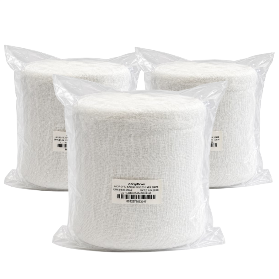 Easyflow Hidrofil Sargı Bezi 15 cm x 100 m 3 Adet Toptan