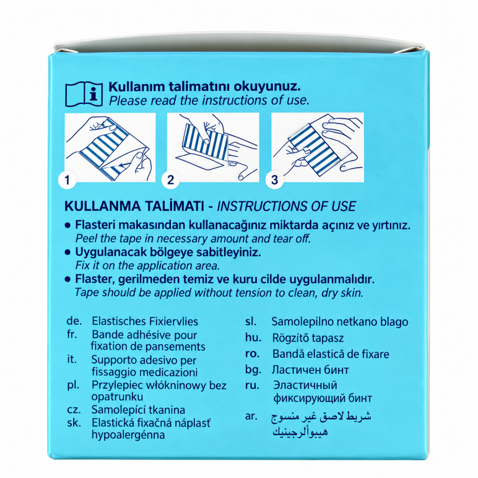 DS Sağlık Tıbbi Esnek Nonwoven Flaster 10 cm x 10 m