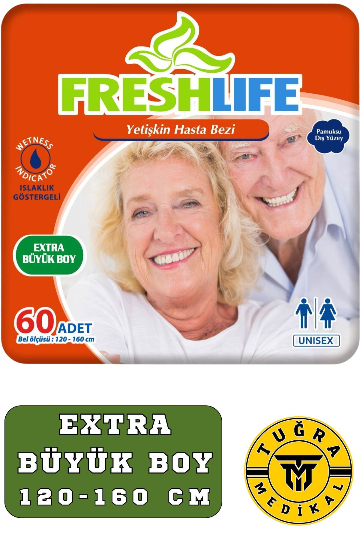 Freshlife XL Beden Belbantlı Hata Bezi 30 Adet