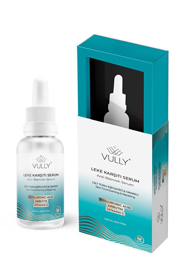 VULLY Cilt Tonu Eşitleyici - Onarıcı - Leke Karşıtı Serum 30ml (%2 ARBUTİN -% 2HYALURONİC - %2 VİTAMİN C)