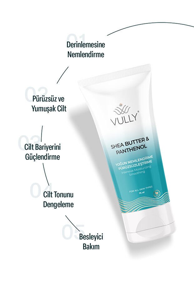 VULLY Yoğun Nemlendirici Pürüzsüzleştirici Kuru Ve Hassas Ciltler için El Kremi 75 ml