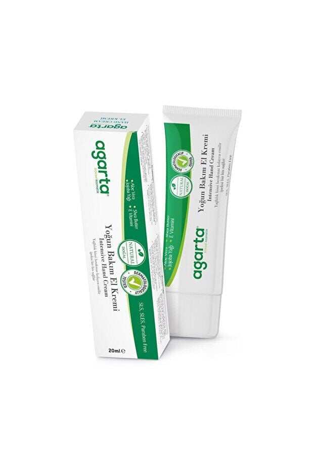 Agarta Doğal Nemlendirici Yoğun Bakım El Kremi -vitamin E Ve B5 - Jojoba, Shea Butter - 20 ml