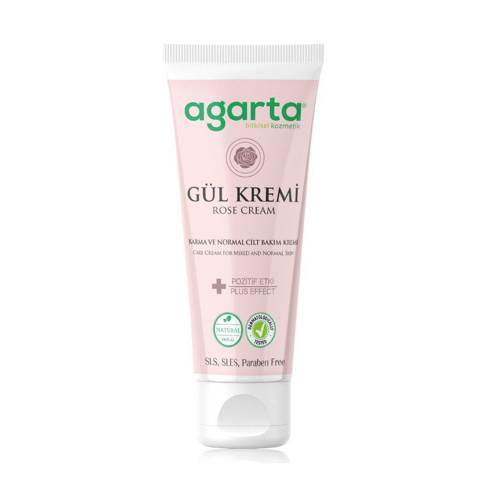 Agarta El Ve Vücut Bakım Kremi 75 ml Doğal Gül Aromalı