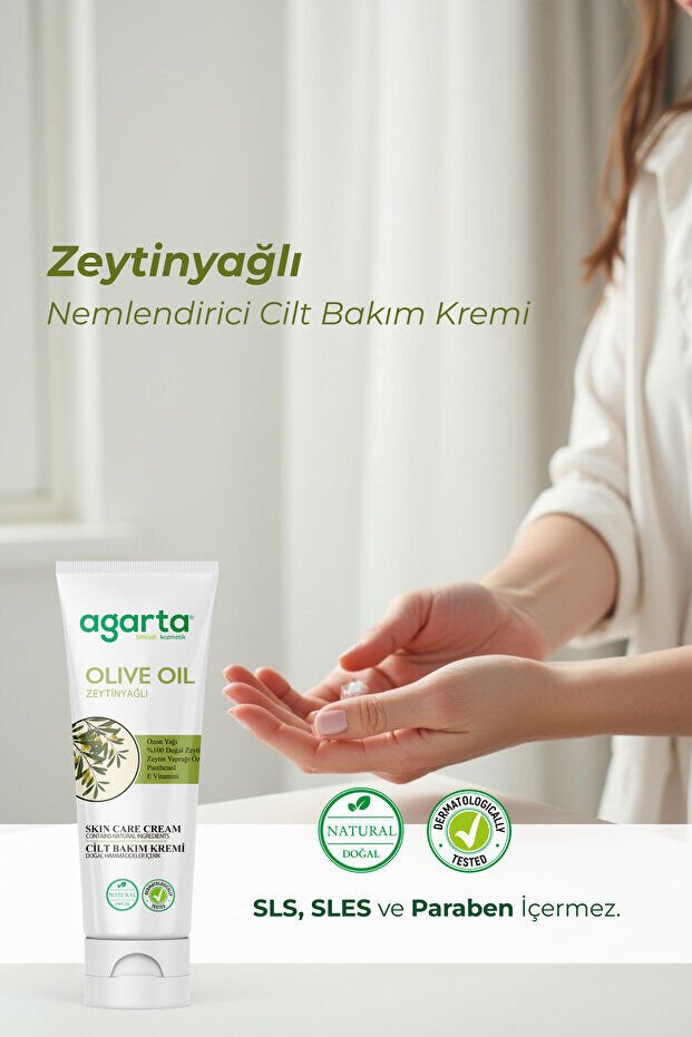 Agarta Doğal Zeytinyağlı Nemlendirici El Ve Vücut Bakım Kremi 75 ml