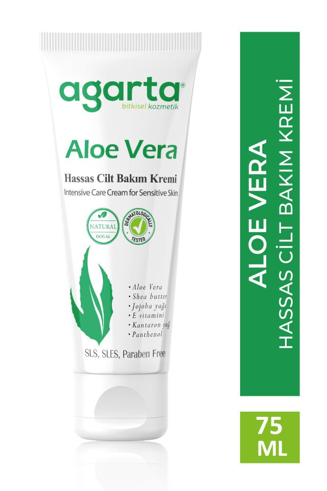 Agarta El Ve Vücut Bakım Kremi 75 ml Doğal Aloe Vera
