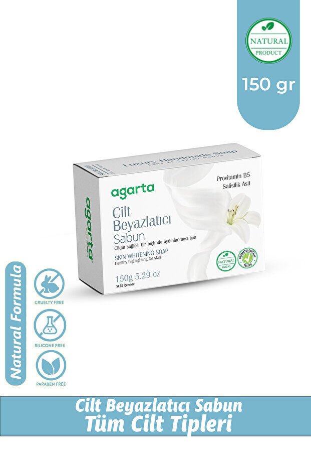 Agarta Cilt Beyazlatıcı Ve Cilt Tonu Eşitleyici Bitkisel Sabun 150 gr