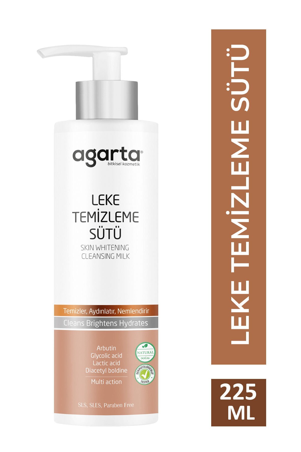 Agarta Doğal Leke Bakım Ve Cilt Temizleme Sütü 225 ml