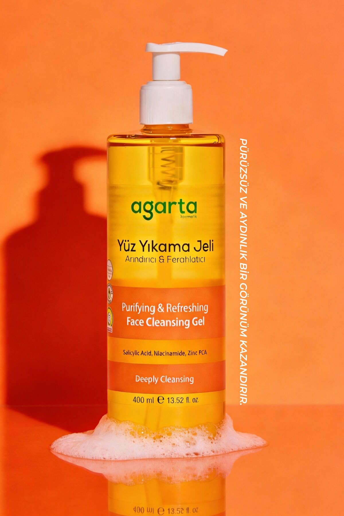 Agarta Doğal Arındırıcı Yüz Yıkama Jeli Hassas 400 ml